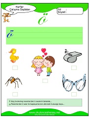 Ö Sesi Çalışma Sayfaları